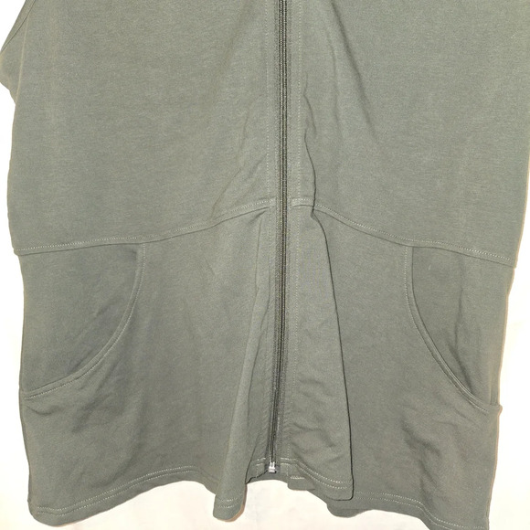 Denim&Co Green Sleeveless Vest Swim Cover Up Size XL - Picture 4 of 6